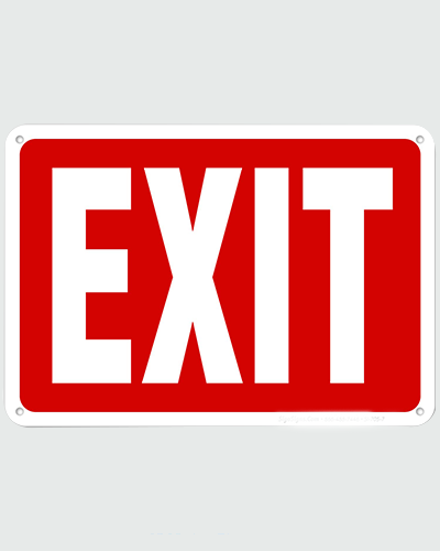 Exit Sign Board Manufacturer in India